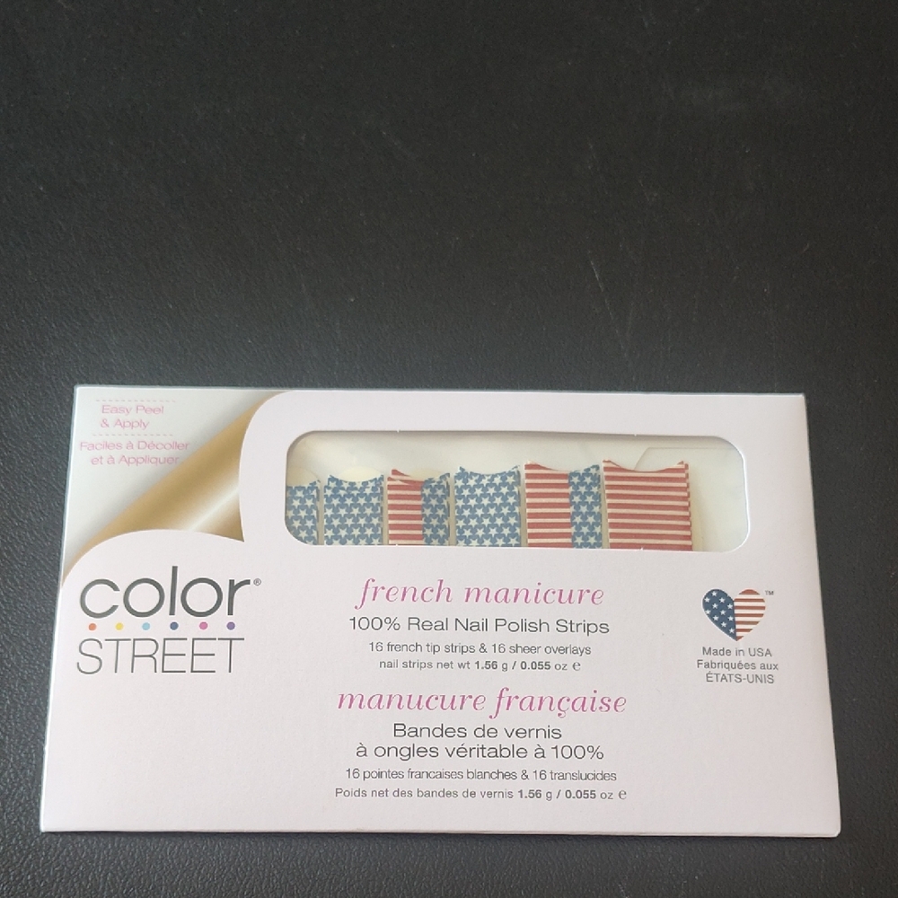 Color Street French Manicure Strips - Red, White And Belle